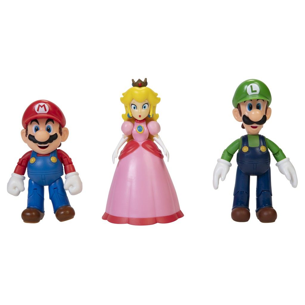 Jakks Pacific 64511-4L 4" Mushroom Kingdom Multi-Pack Super Mario