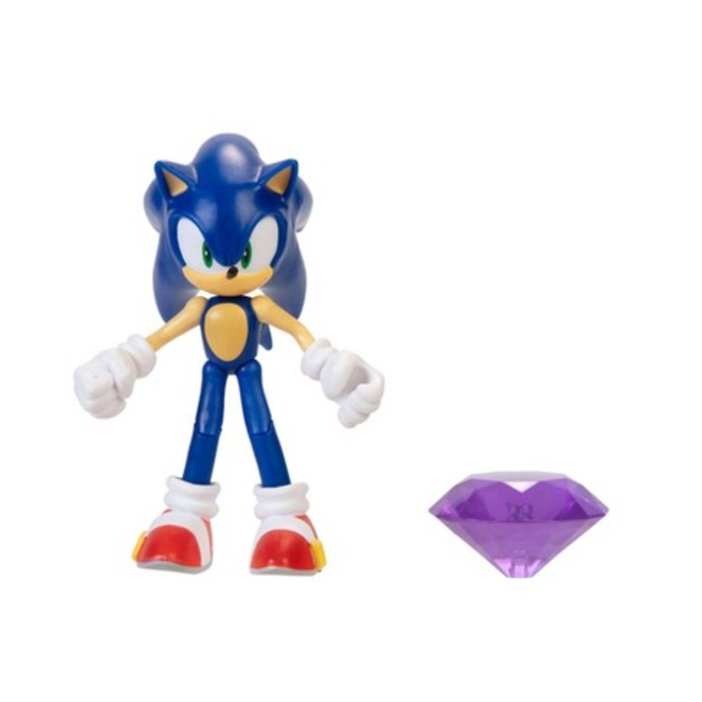 Jakks Pacific Sonic With Purple Emerald 4" Figurine Sonic The Hedgehog