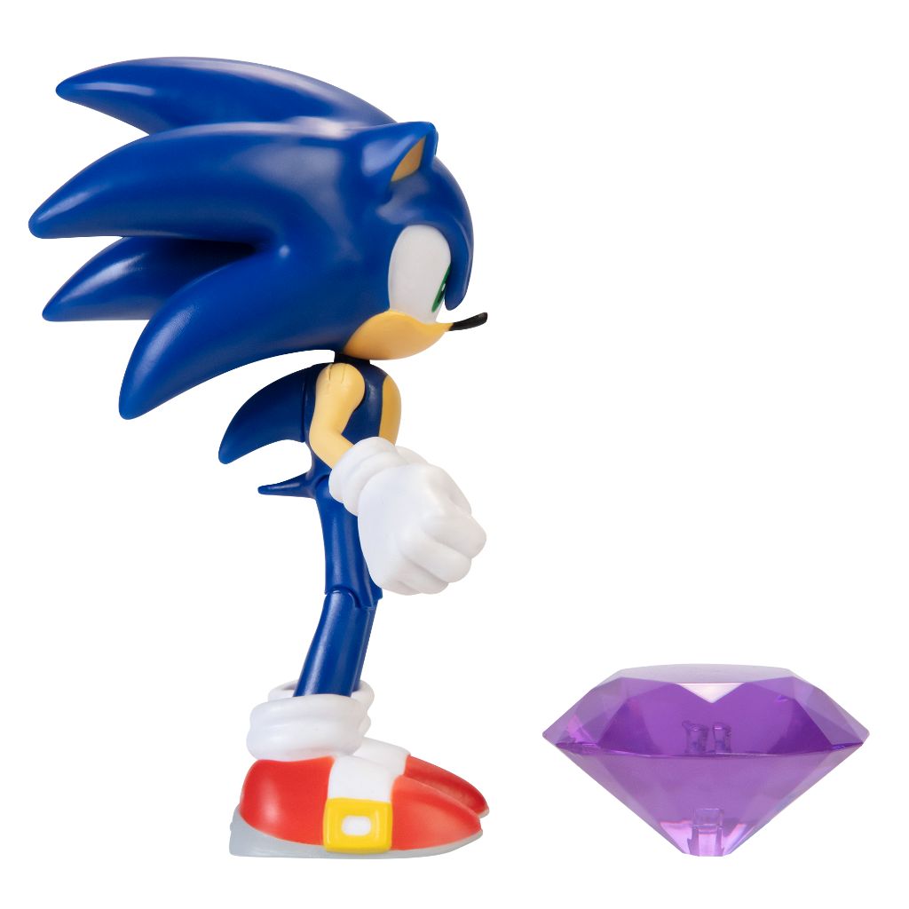 Jakks Pacific Sonic With Purple Emerald 4" Figurine Sonic The Hedgehog