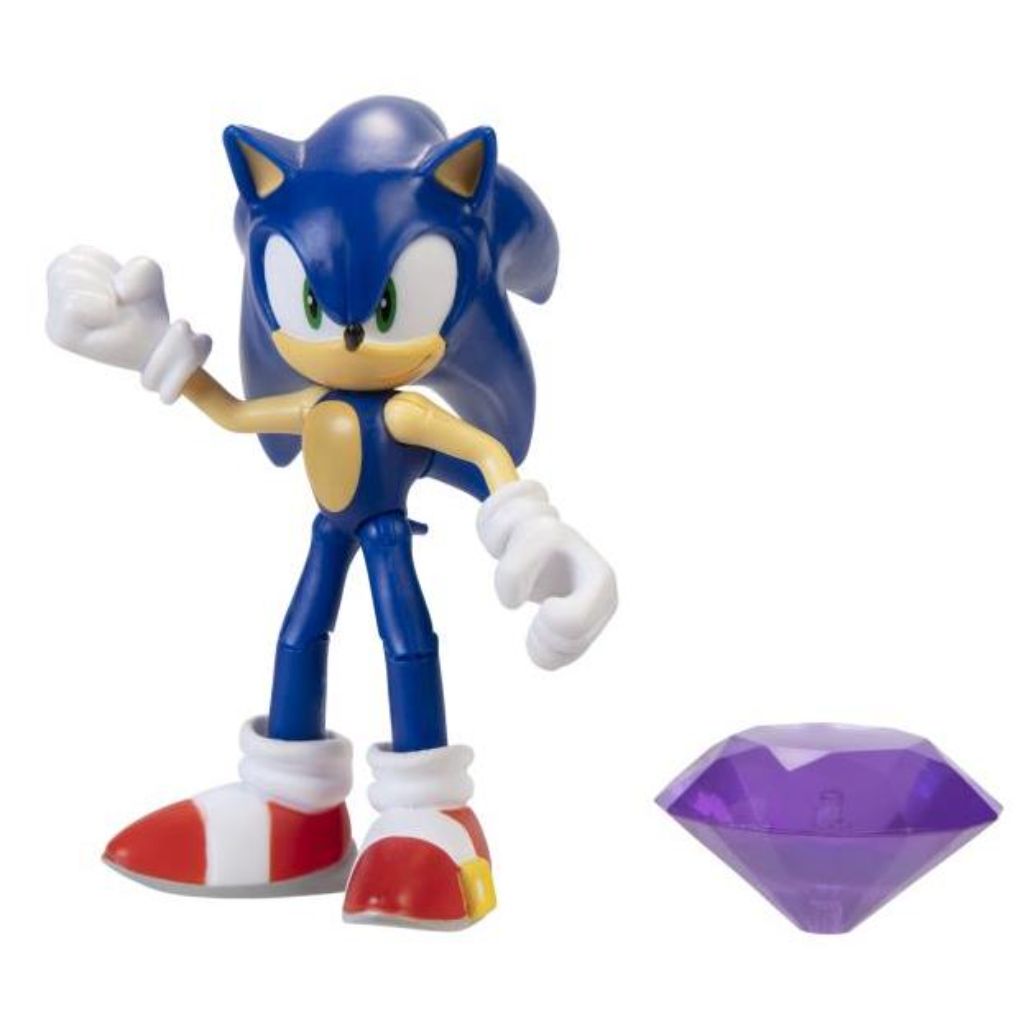 Jakks Pacific Sonic With Purple Emerald 4" Figurine Sonic The Hedgehog