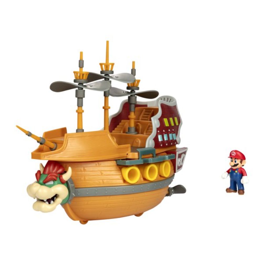 Jakks Pacific Super Mario Deluxe Bowser Airship Playset