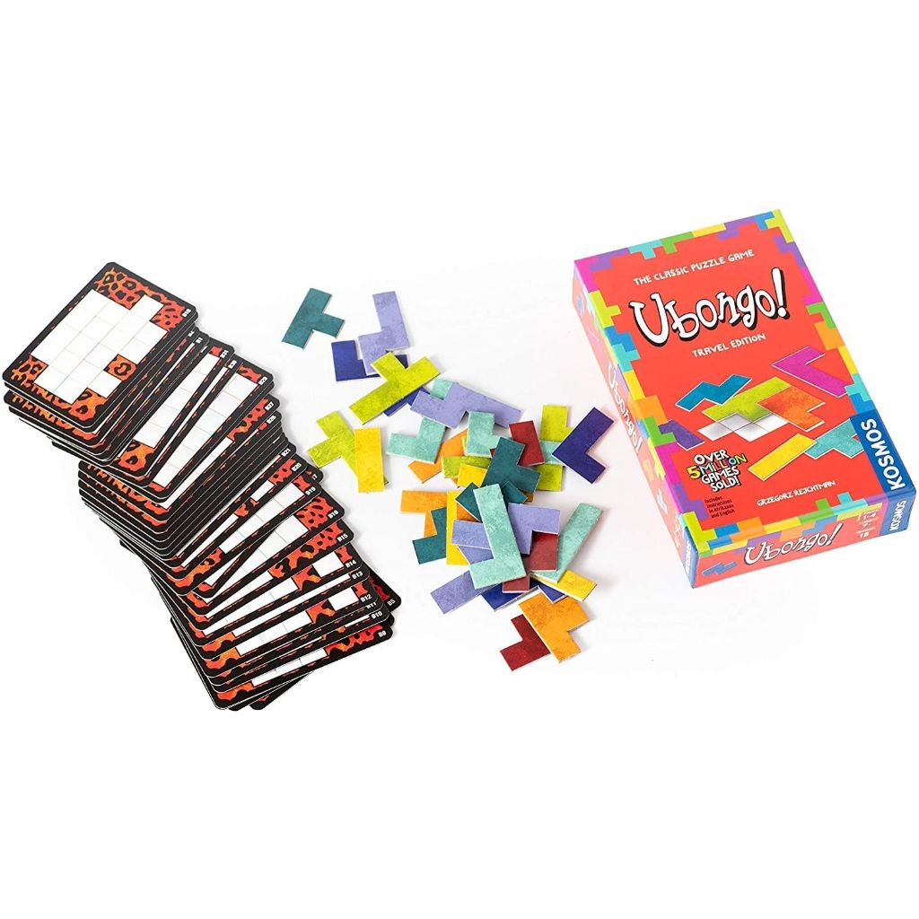 Kosmos Ubongo, Edition 2005 – Legespiel Für 1–4 Spieler, Ab 8 Jahren, Mit 36 Legetafeln, Edelsteinen & Sanduhr