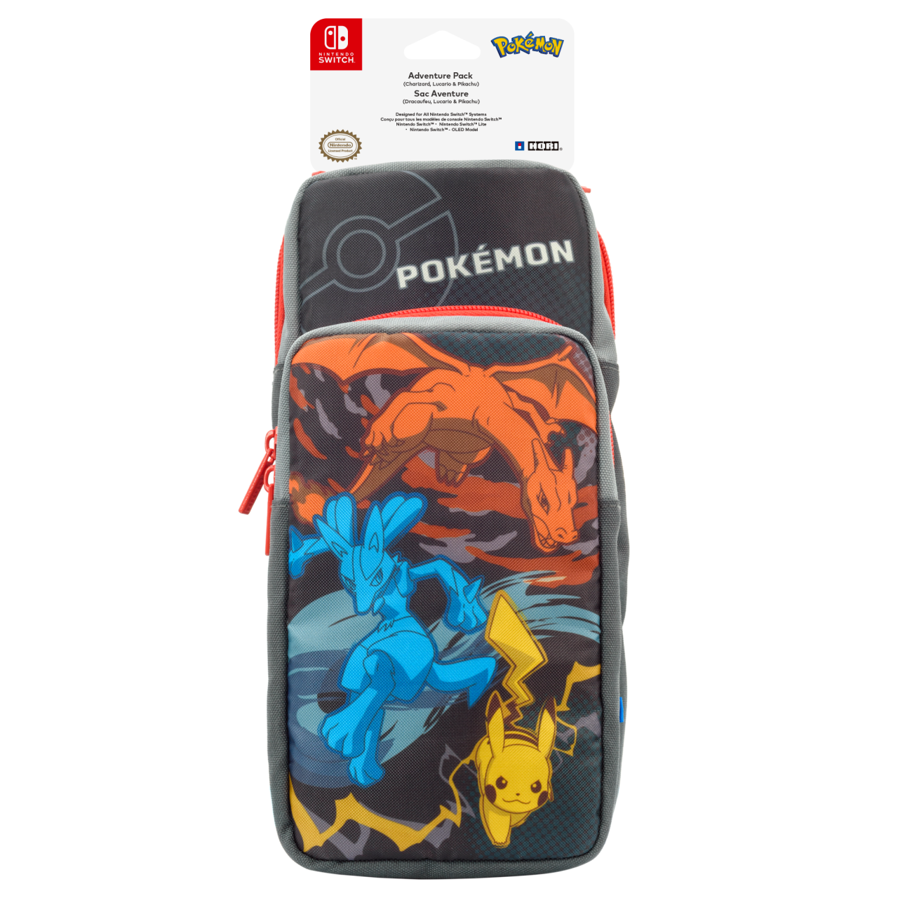 HORI Adventure Pack (Charizard, Lucario & Pikachu) for Nintendo Switch (NSW-415)