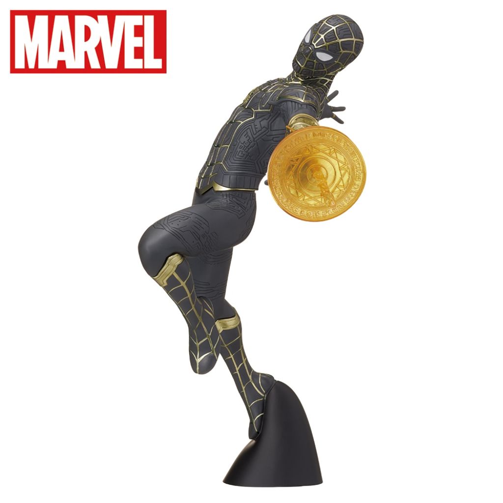 Sega SPM Spider-man Black & Gold Suit (With Web Shooter) Spider-man No Way Home Figure