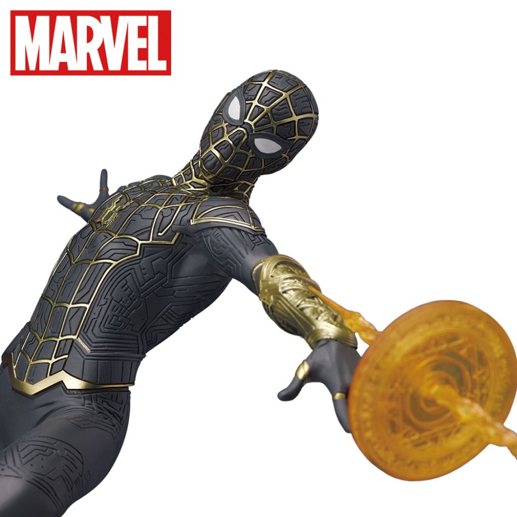 Sega SPM Spider-man Black & Gold Suit (With Web Shooter) Spider-man No Way Home Figure