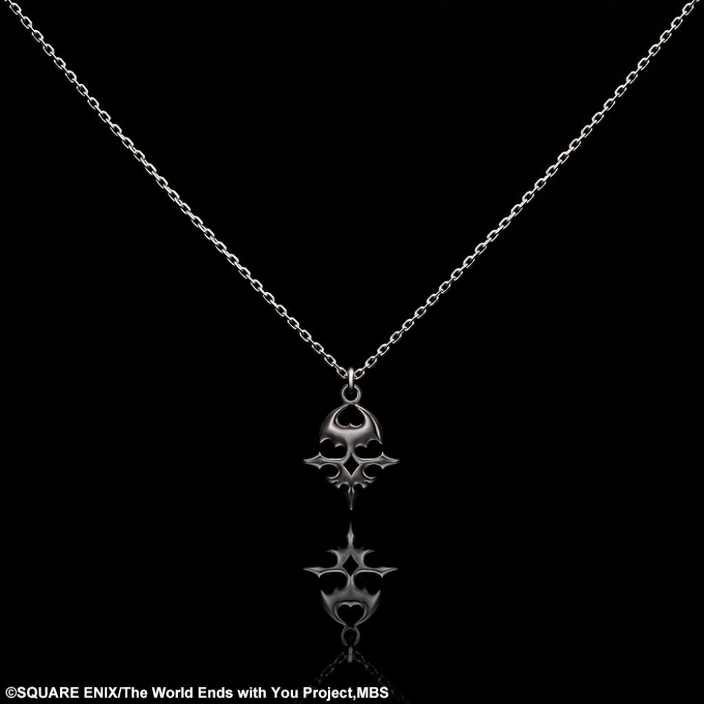 The World Ends with You The Animation Silver Necklace - SKULL