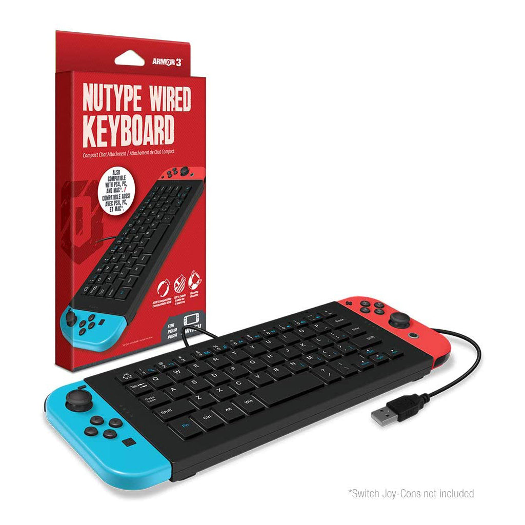Armor3 “NuType” Wired Keyboard for Switch