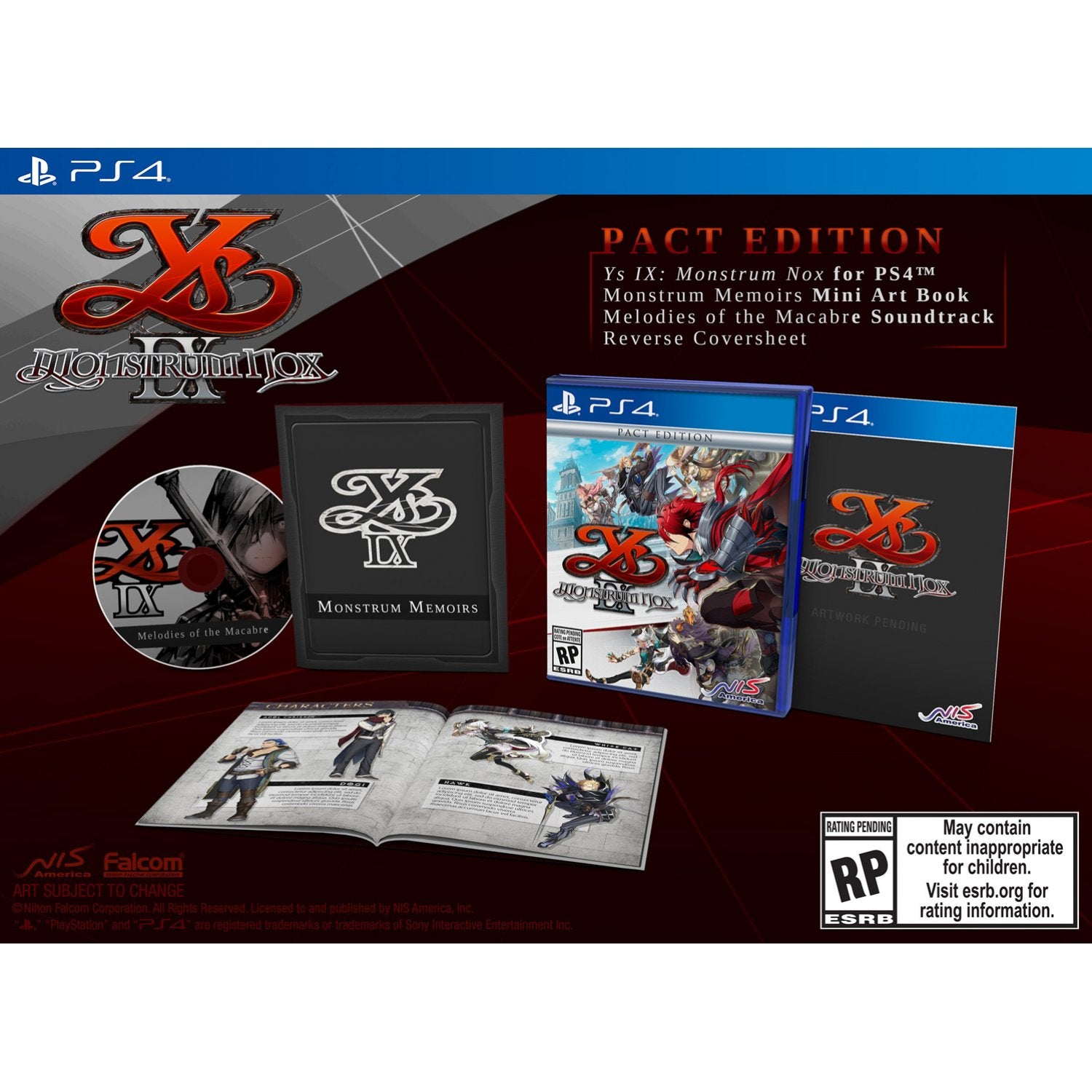 PS4 Ys IX: Monstrum Nox [Pact Edition]